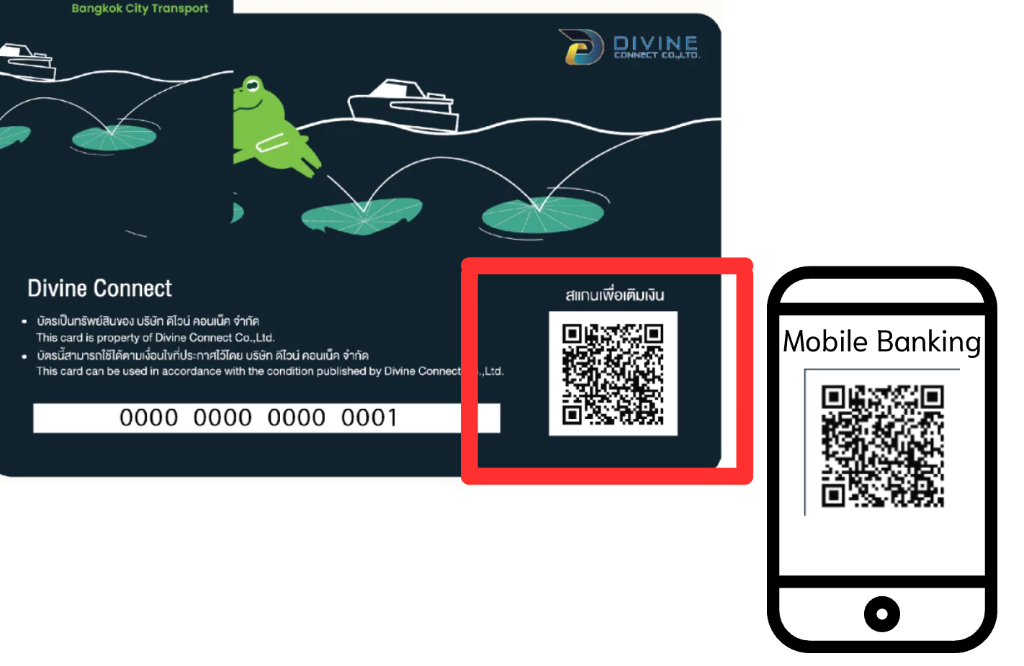 Scan QR code with Mobile Banking to top up Hop Card